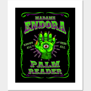 MADAME ENDORA - PALM READER Posters and Art